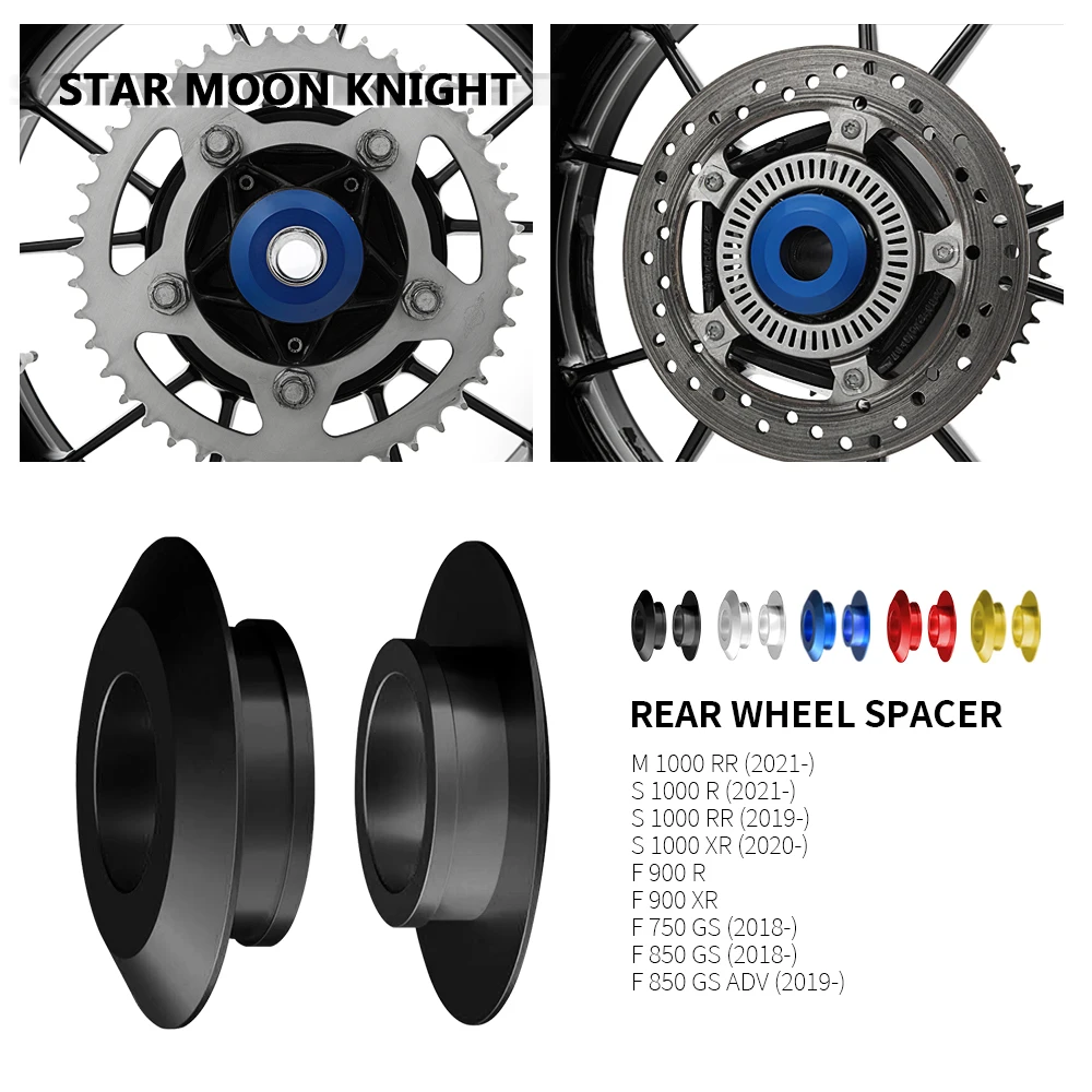 

For BMW M1000RR M 1000 RR S1000R S1000RR S1000XR F900R F900XR F750GS F850GS Adv Motorcycle Accessories Rear Wheel Hub Spacer