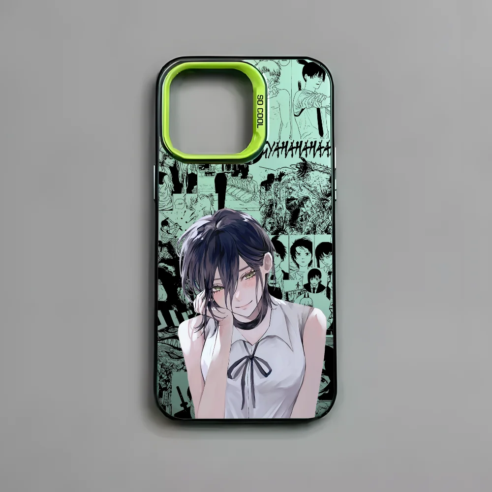 Cool Anime R-Reze Black Matte Multicolor Laser Metallic Aurora Phone Case