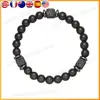 Fathers Day Gifts Mens Beaded Bracelet with Love Card Stretch Bracelet Natural Stone Beaded Bracelet Dad Birthday Gifts Ideas
