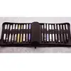 Gray KACO Fountain Pen Case 20 Slots Gray Canvas Pen Pouch Pencil Case Bag Storage for 20 Pens Waterproof Office Business Style 2