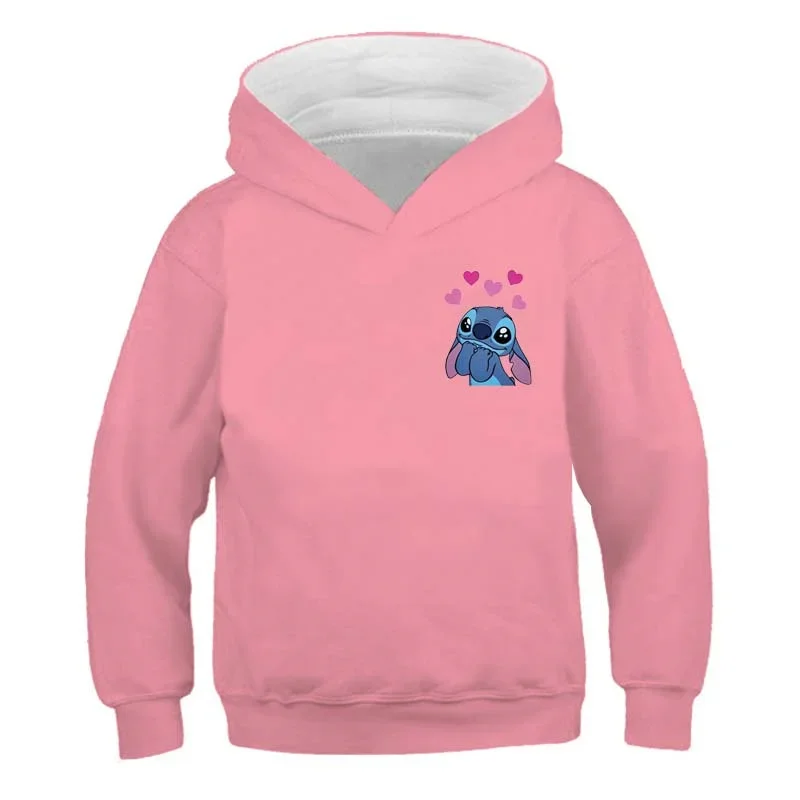 Hooded Sweatshirt Girls Stitch Autumn And Winter Long Sleeve