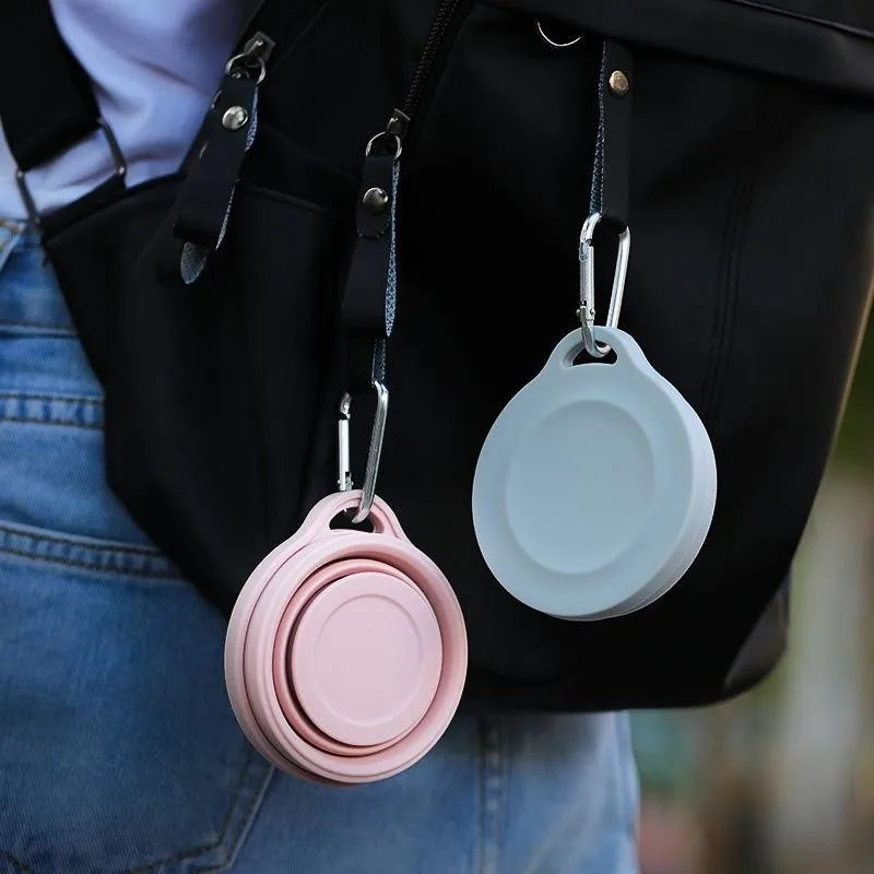 Folding Retractable Silicone Teacup 180ml for Tea Drinking