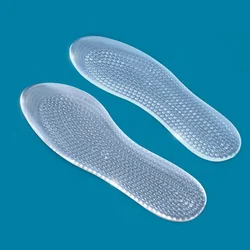 Premium Non - Slip Silicone Arch Support Insoles for Enhanced Comfort and Stability (Transparent)