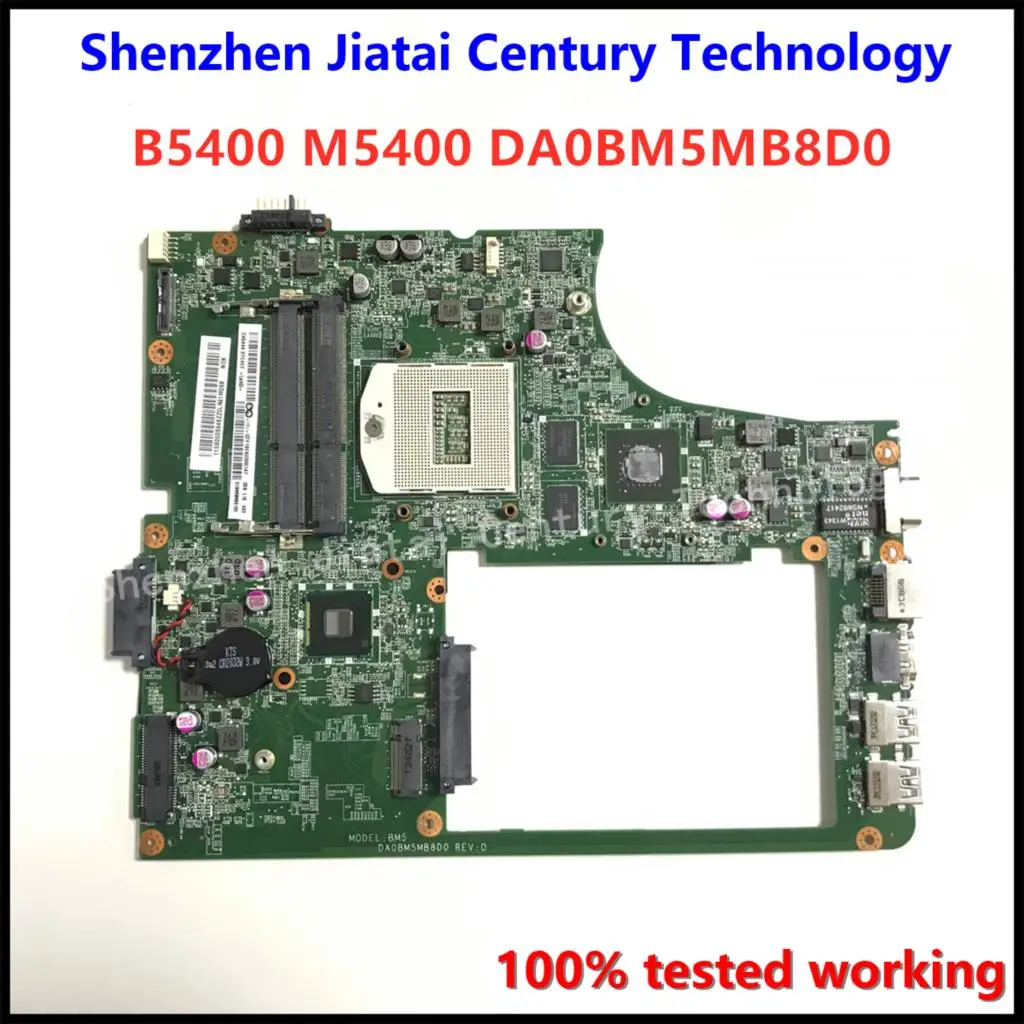 Доступная обещанная Рабочая материнская плата DA0BM5MB8D0 REV : D для ноутбука LENOVO B5400 M5400, материнская плата для ноутбука