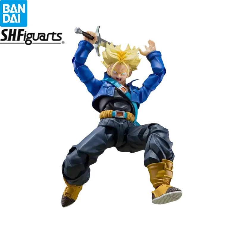 

In Stock Bandai S.H.Figuarts Dragon Ball Z Super Saiyan Trunks From The Future Torankusu Anime Action Model Collectible Toys