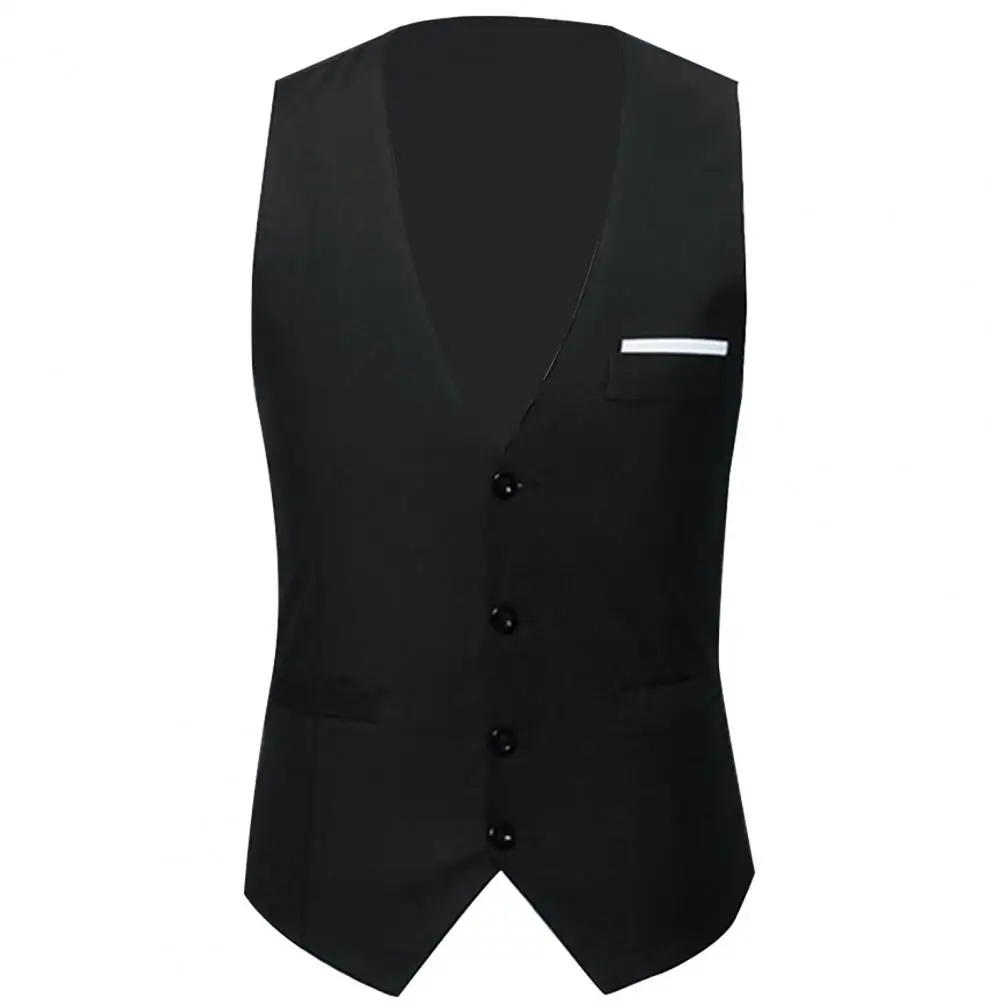 Soft Waistcoat Polyester Vest Suit Close-fitting Slim-fit Fashion