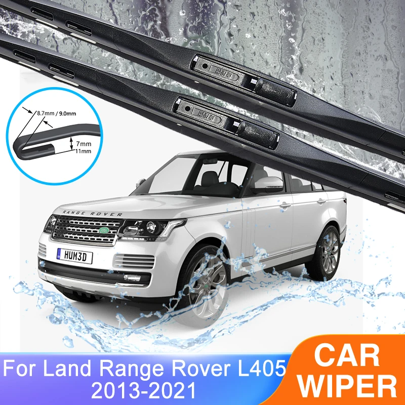 ForLandRangeRoverL40520132021FrontRearSetWiperBladesBrushes