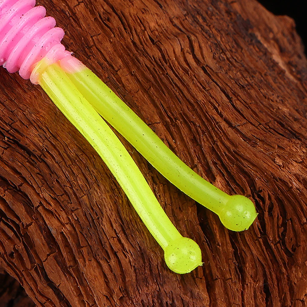 30pcs Soft Fishing Lures 50mm 1.2g Artificial Bait Wobbler Fishing Baits for Saltwater and Freshwater Bass Crappie Walleye