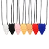 1pcs Silicone Teethers Crystal Chew Dragon Necklace Sensory Pandent Chewing Toy for Kids Boys Girls Autism 1
