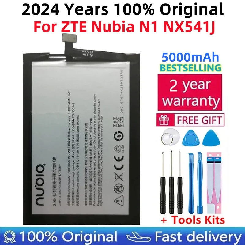 

Original 5000mAh Li3849T44P6h956349 Battery For ZTE Nubia N1 NX541J Cell Phone Battery+Tools Kits
