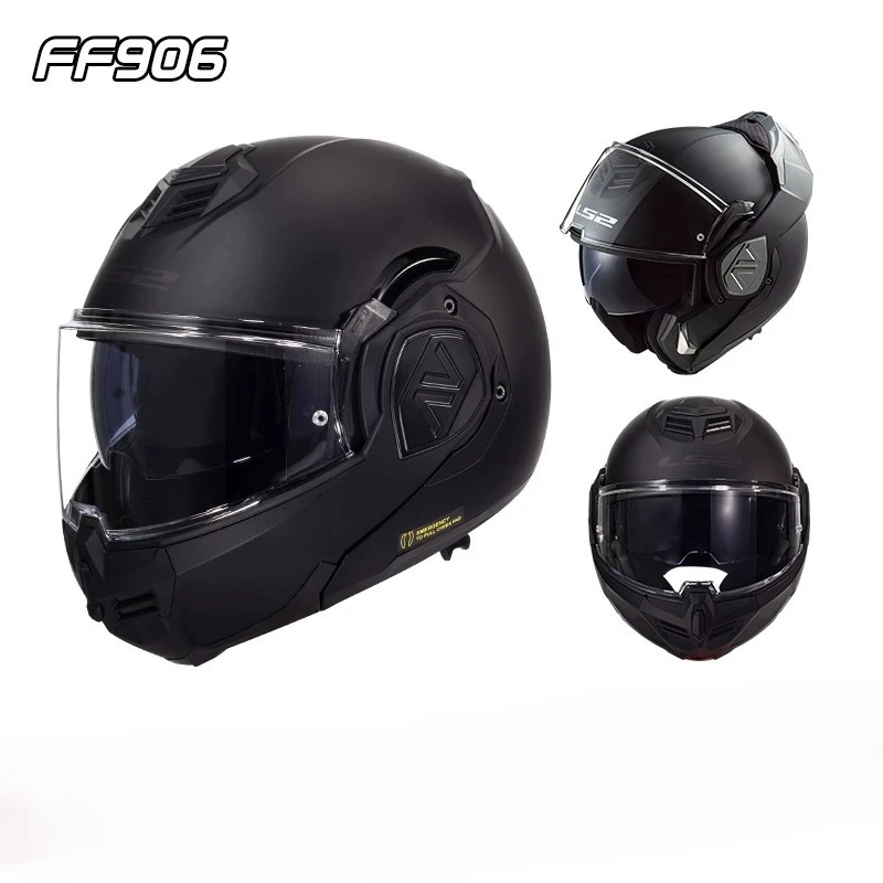 LS2 FF906 ���� Ǯ ���̽� �ø� �� ���, ���� ���� ���, ���� ����, Casco Moto ���̽� �����ε� Capacete ls2 ��ǰ��