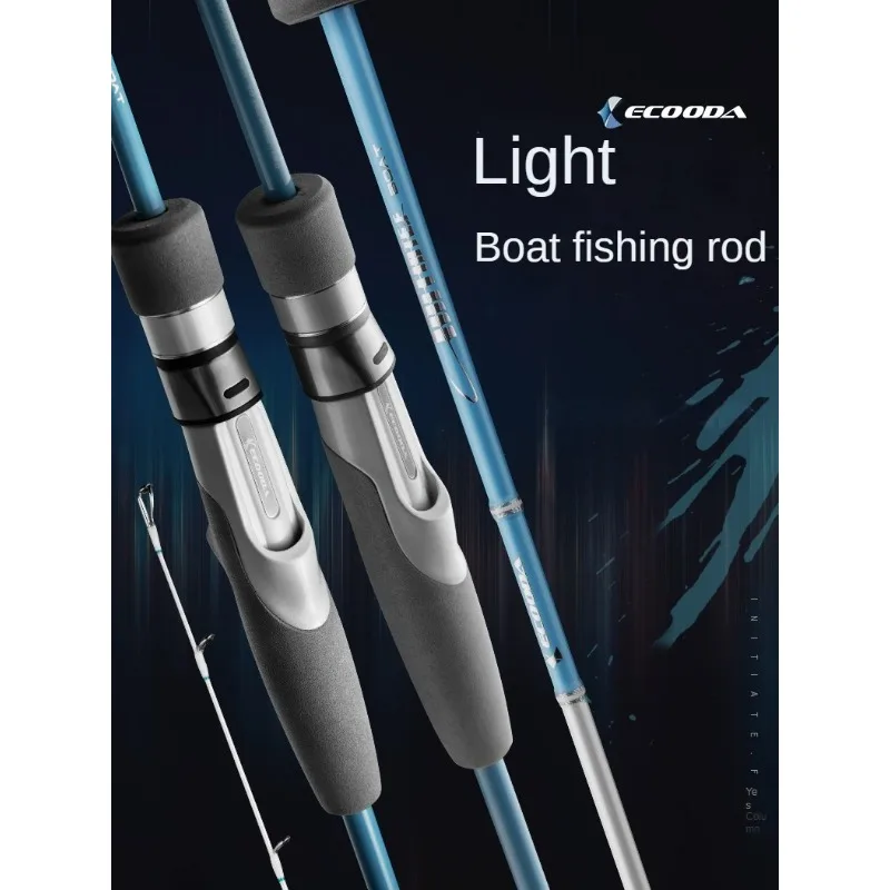 ECOODA EHIB Light Jigging Fishing Rod 2 Secitons 1.6m1.8m High Carbon Ocean  Boat Fishing Rod Drag 6kgs Off Shore Boat Rod 15-60# - AliExpress