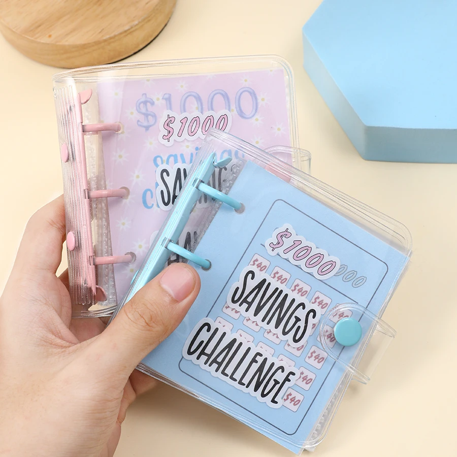 1000 Savings Challenge Binder , Money Saving Binder, Savings Challenges Book with Envelopes, Envelope Savings Challenge, Mini Bu