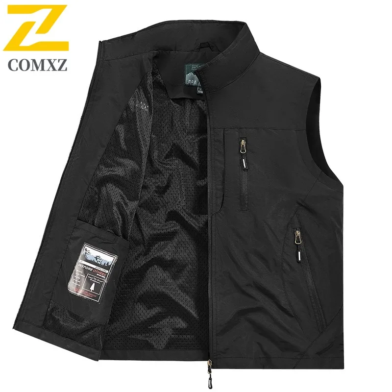 Men's Reversible Puffer Vest Winter Fleece Lined Windproof Water-Resistant Multi-Pocket Outdoor Workwear for Hiking Camping 2025