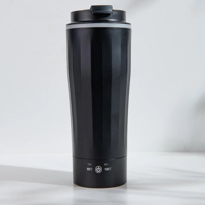 캠핑 여행을 위한 T5UB 304 스테인레스 스틸 차량 가열 머그잔 500ml 용량 12V/24V