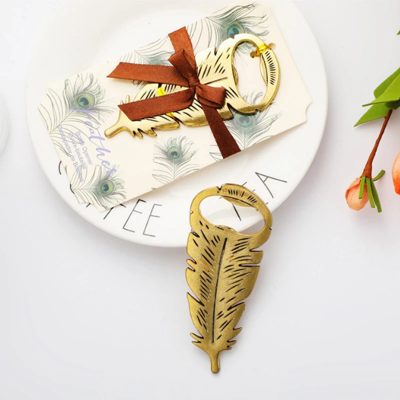 

20pcs/Lot Feather Bottle Openers Souvenir For Parties Kids Adult Birthday Favors And Gifts