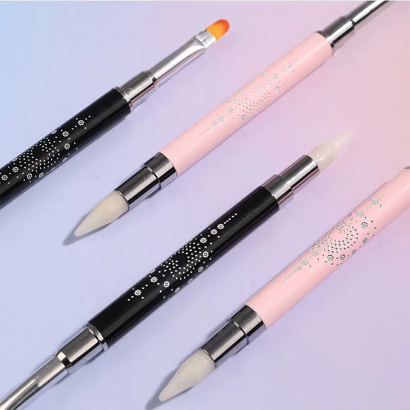 New Dual-use Double-ended Nail Art Pen Dotting Crayon Nail Art Tools Light Therapy Brush Accessoires Ongles Painting Tools