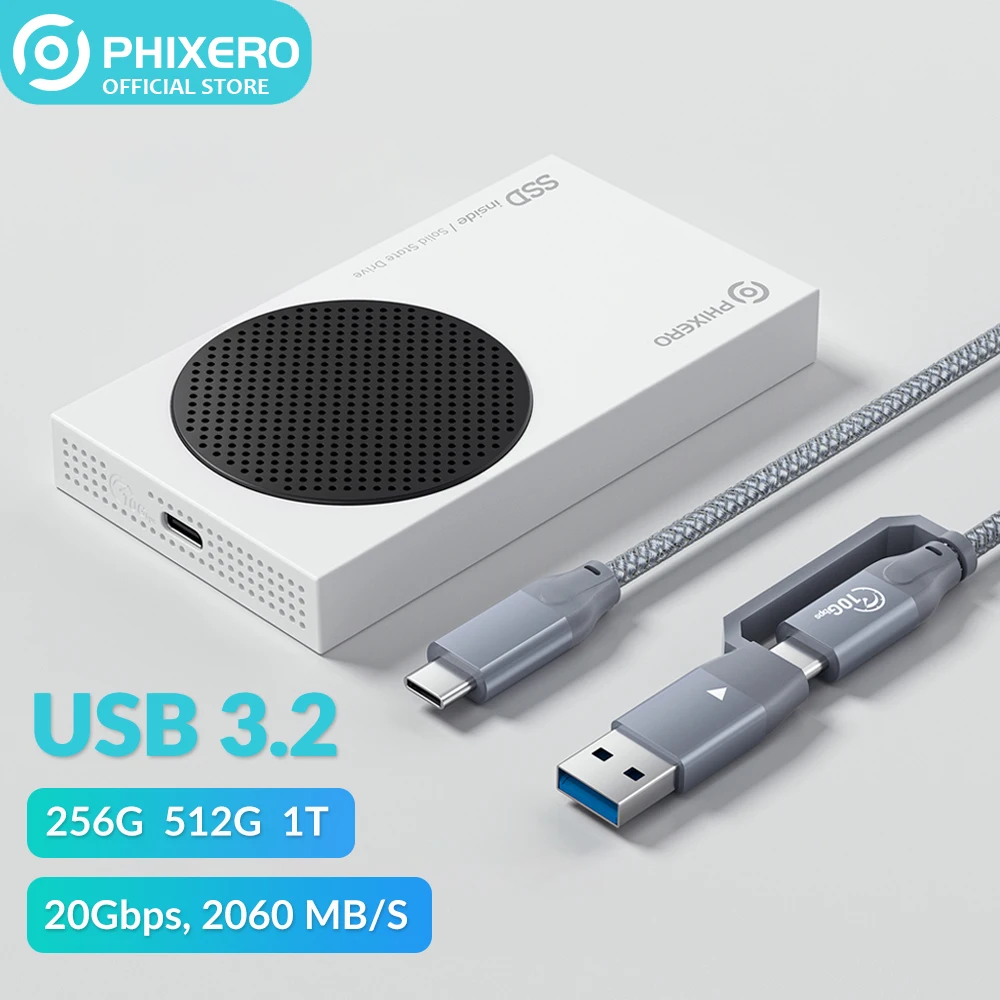 Phixero-外付けハードディスク,ノートブック,PC,テラバイトGB,512GB,256GB,256GB,512GB