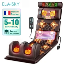 Electric Massage Mattress Vibrating Heating Infrared Massager Cushion For Neck Back Foot Full Body Pain Stress Relief Body Relax