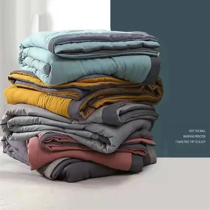 

Summer Quilt Washable Cotton Air-conditioning Quilts Soft Thin Comforter Kids Child Blanket On The Bed Comfort Textile Bedspread