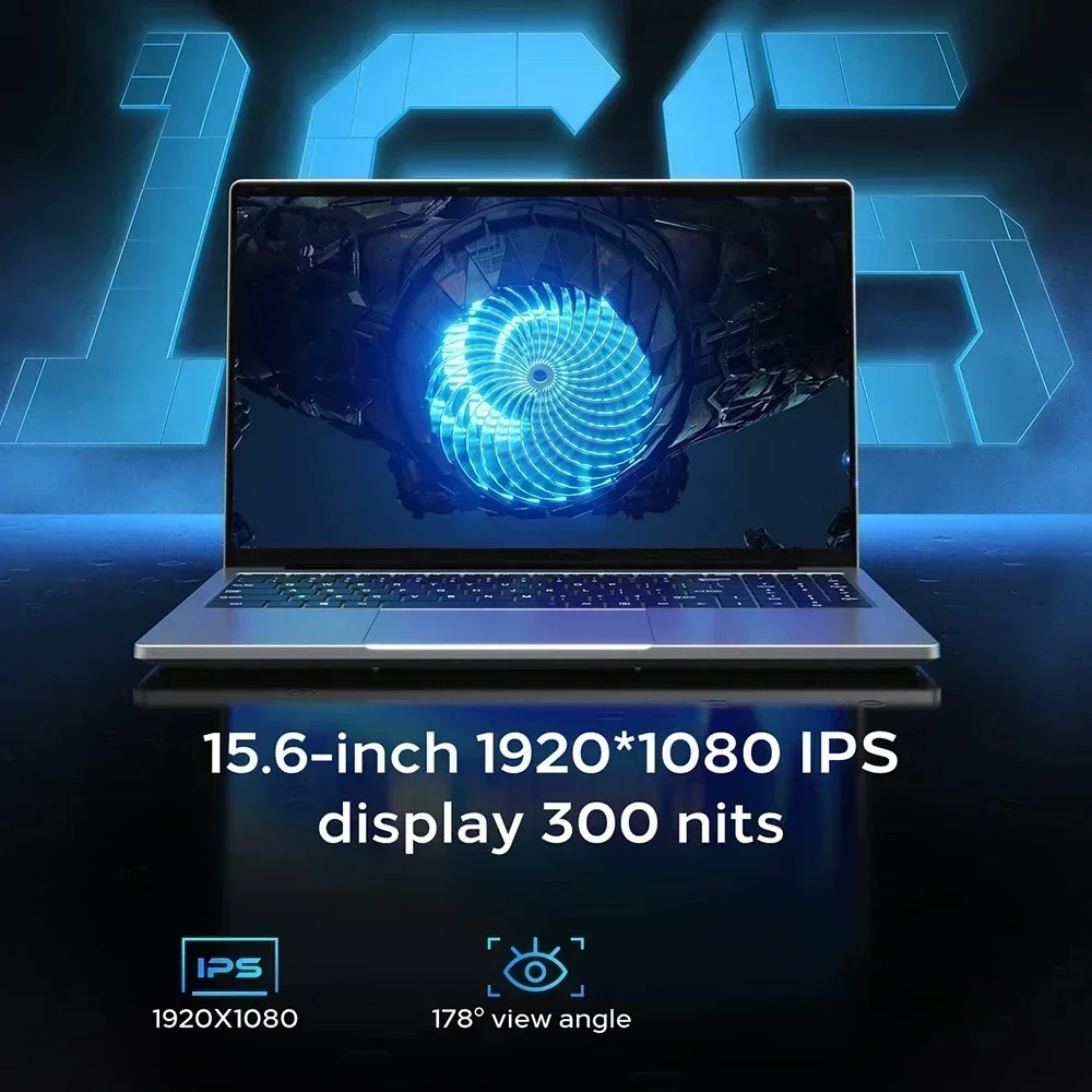 Greatium Gaming Laptops Netbook Office School Notebooks Windows 11 15.6" Intel 12th Gen N95 16GB DDR4 1TB M.2 WiFi HDMI USB 5