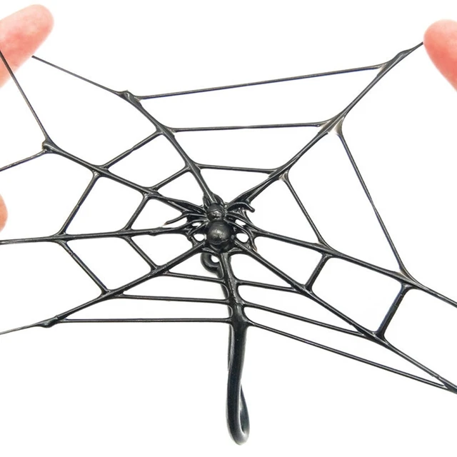 Fidget Sticky Spider Web Elastic Stretchy Rope Easy to Stick on Wall Novelty Gag Toddler Gift Stress Relief Decompressin 5