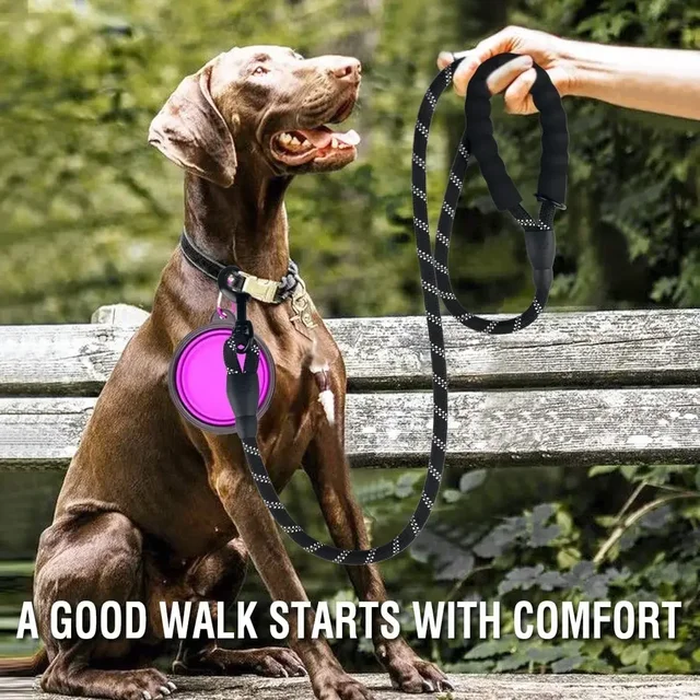 Strong Dog Leash Pet Leashes Reflective Leash for Big Small Medium Dogs Leash Drag Pull Tow Golden Retriever Dog Accessories 5