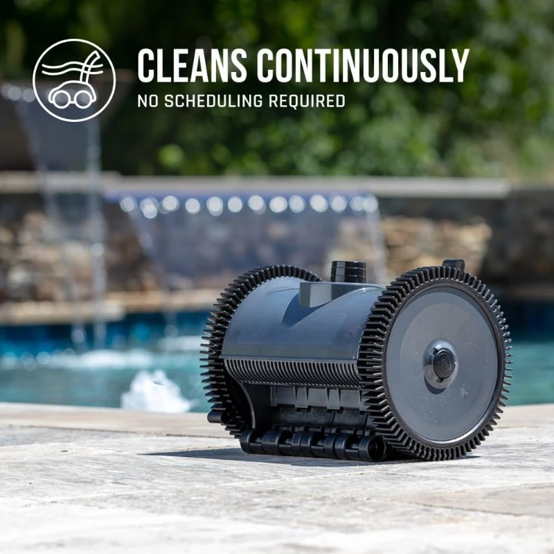 Suction Pool Cleaner for In-Ground Pools Up To 16 X 32 Ft. (Automatic Pool Vaccum) - Self-adjusting Turbine Vanes 2