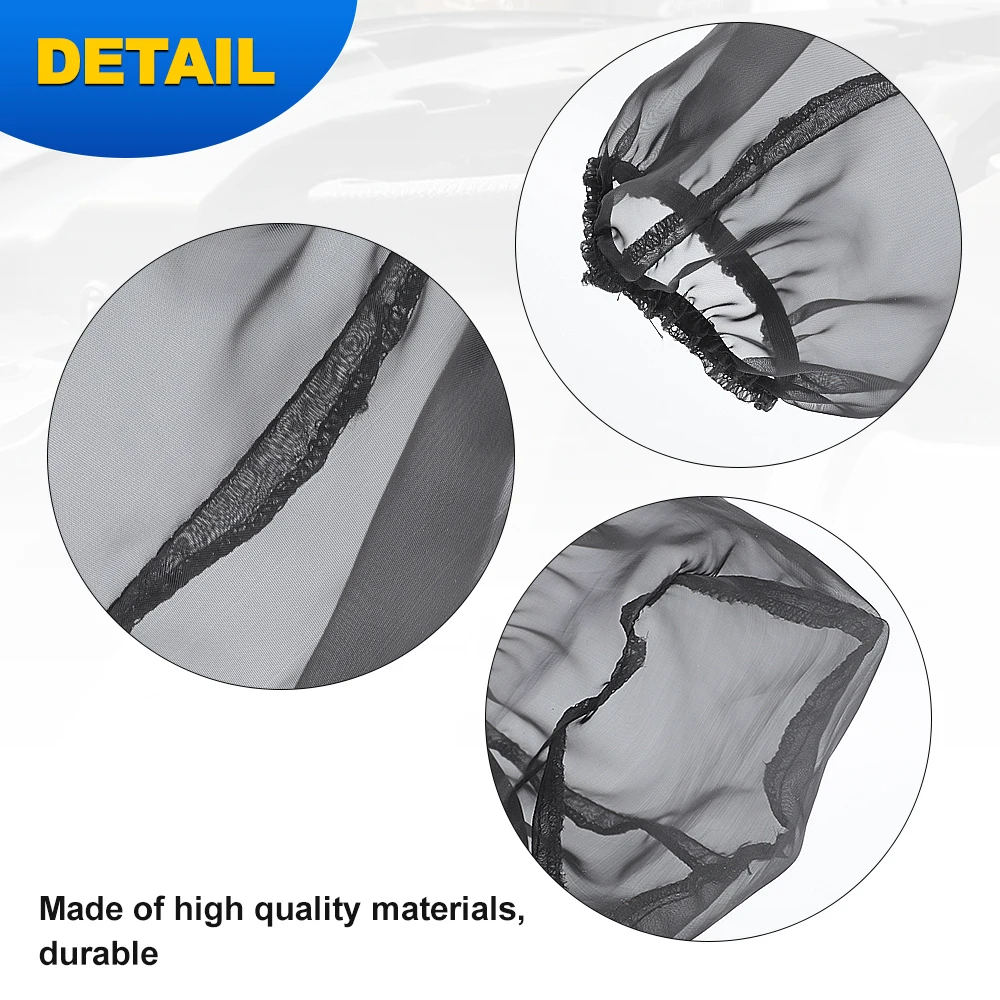 Air Filters Air Filter Protective Cover Waterproof OilProof Dustproof Air Intake Filter For Cylindrical High-flow Black