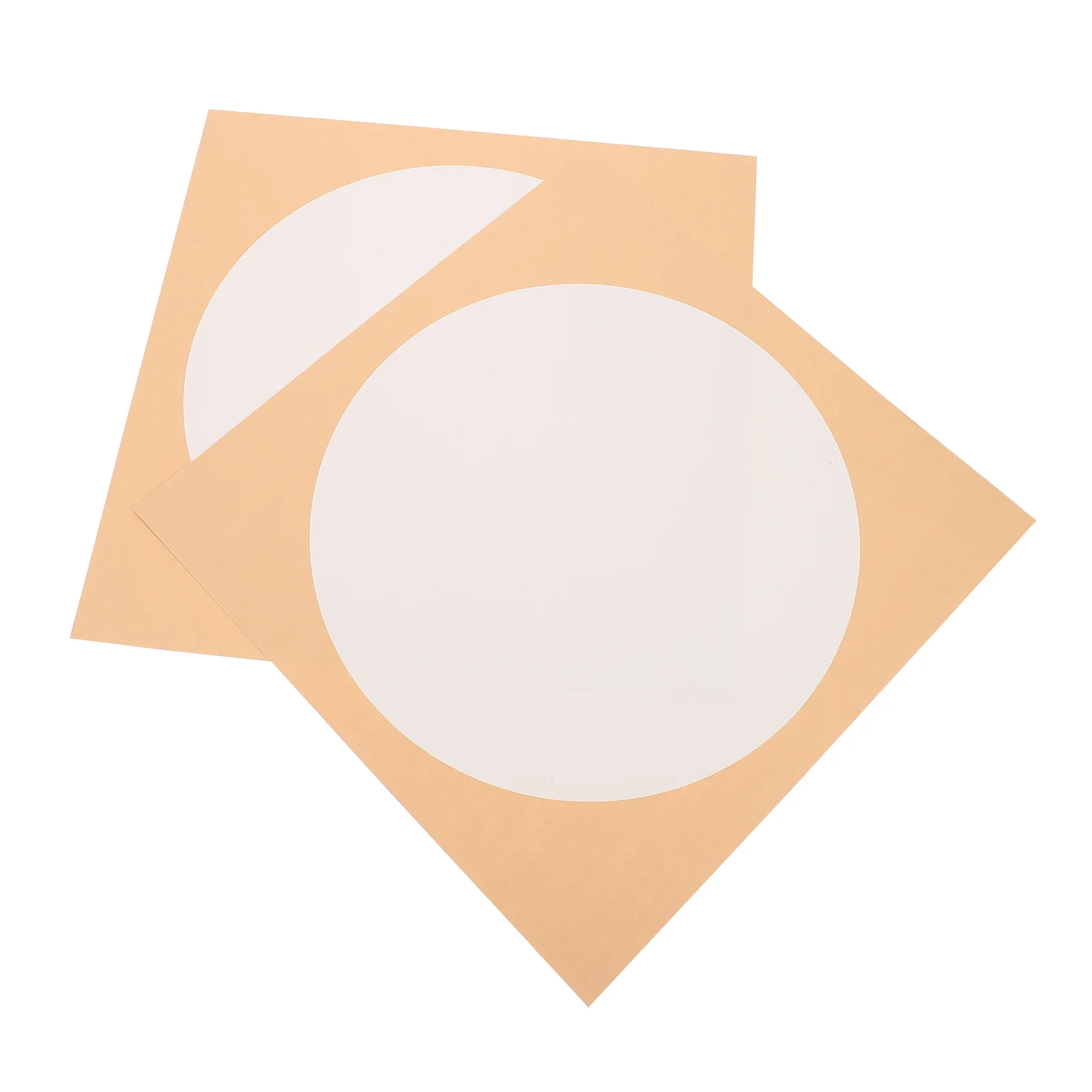 

10 Sheets Fan Rice Paper Painting Round Thickened Card Papers Chinese White Blank Simple Handmade