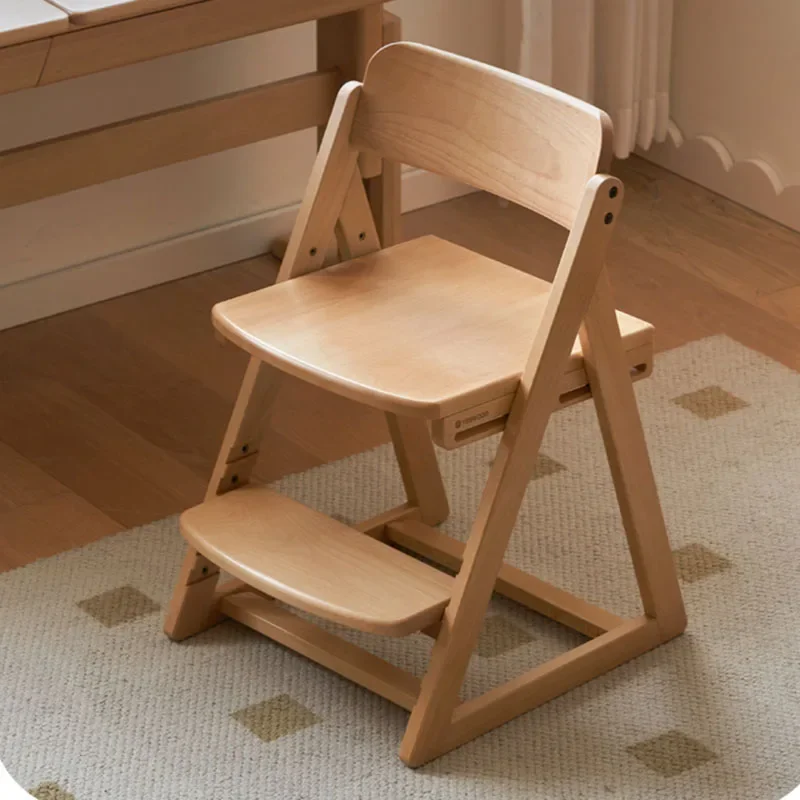 Children Chair Wooden Chairs Design Child Room Furniture Growing Kids Wood Children's Stool Mueble Infantil Designer Study