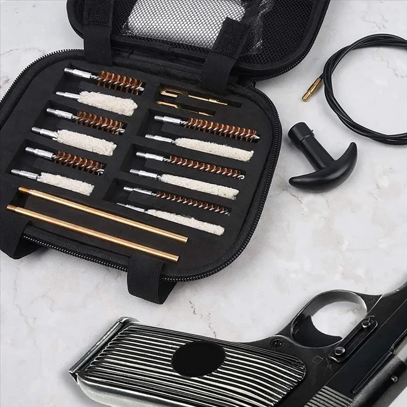 Gun Brush Gun Cleaning Tool 19 Pieces Pipe Dredging Set Cleaning and Maintenance Kit Barrel Brush