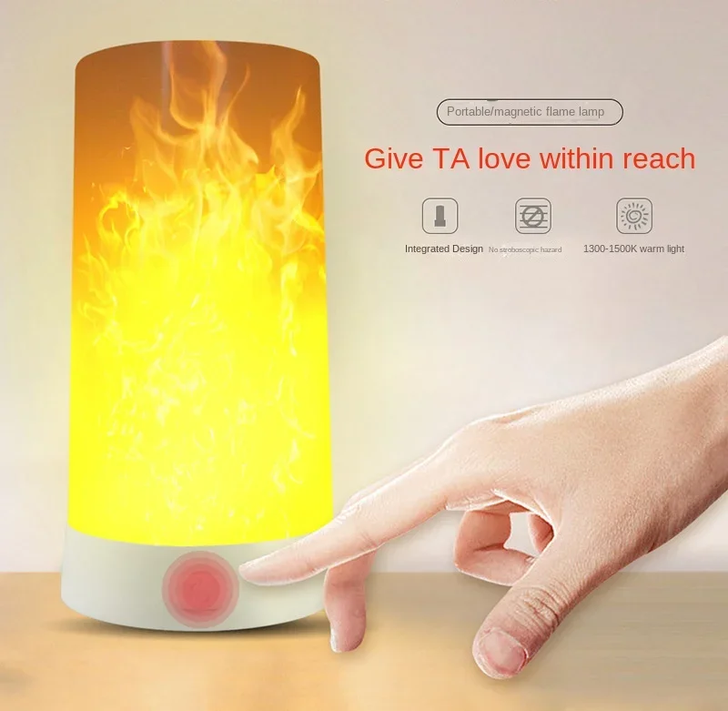 LED Flame Lamps for Room Simulated Flame Night Lights Lava Lamps Indoor Bar Ktv Wedding Decoration for Christmas New Year Gift 3