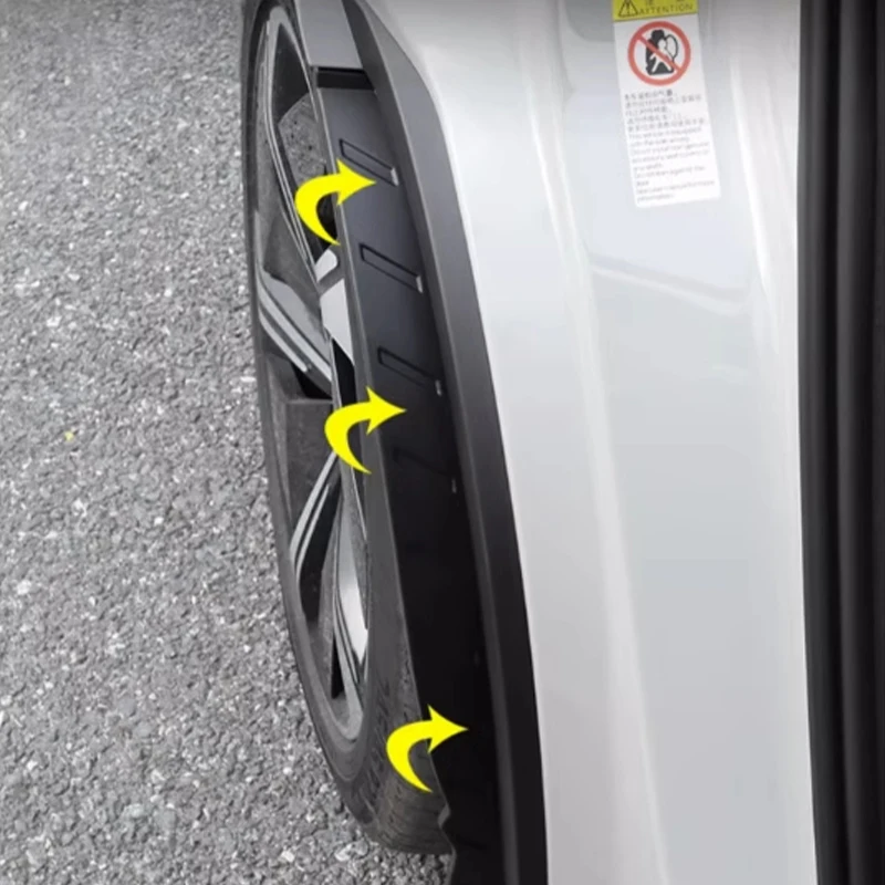 For Hyundai Santa Fe MX5 Rear wheel lining Mudguard Fender No punching required Stain resistant and scratch resistant, car mud flaps,car wheel fenders