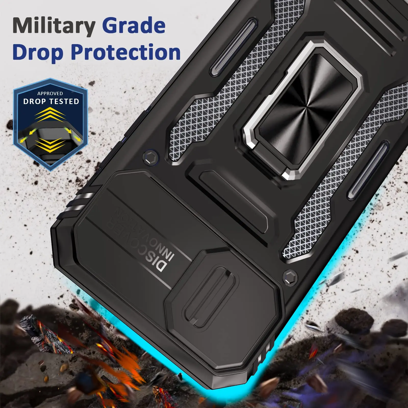 Protecție împotriva căderilor de grad militar pentru iPhone 15 14 13 12 11 Plus Mini Pro Max X XS XR 7 8_voghion.com