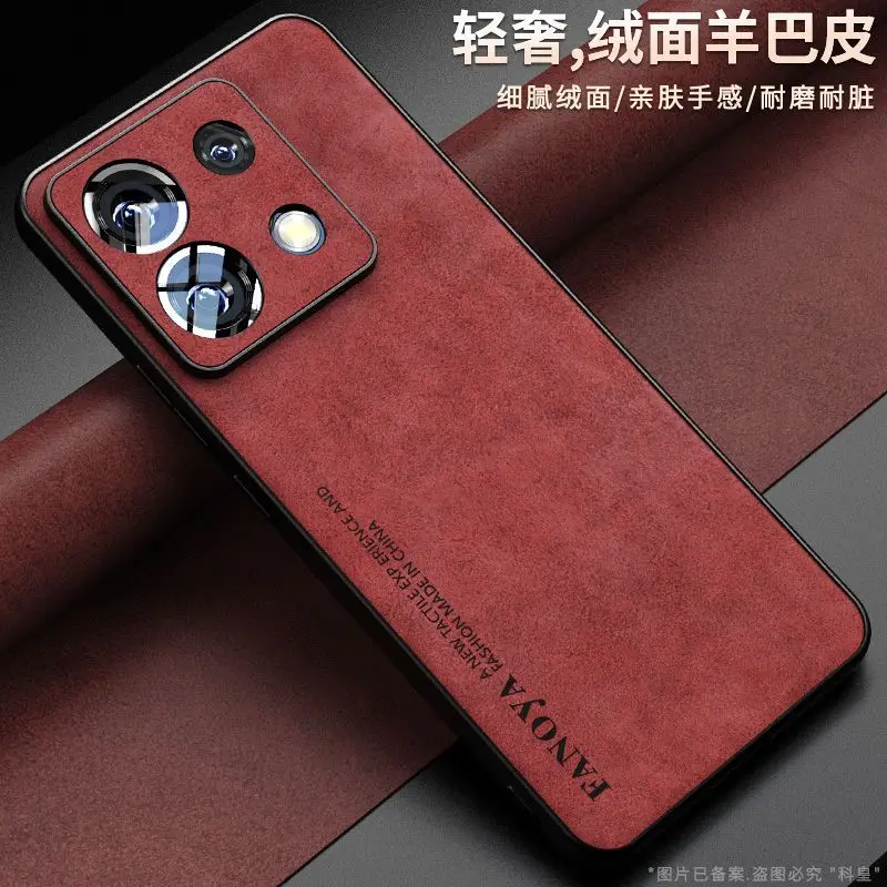 thumbnail image 1 of Case For POCO X6 M6 Pro Redmi Note 13 Pro 4G Luxury Leather Matte Skin Friendly Phone Case For POCO X 6 Shockproof Bumper Cover, 1 of 5