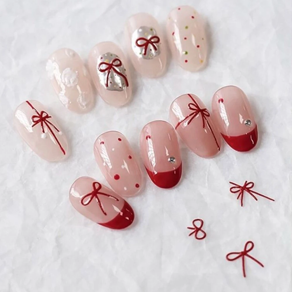 3D 리본 네일 참 실리콘 몰드 엠보싱 리본 매듭 몰드 네일 조각 템플릿 젤 조형 나비 스윗 도구 DIY 매니큐어