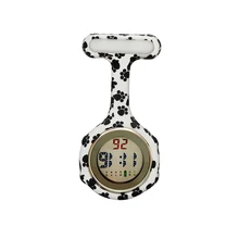 

Fob Digital Nurse Watches Silicone Pocket Watch Unisex Printed Rubber Sleeve Clock Brooch Lapel Timepiece Doctor Nurse Gift