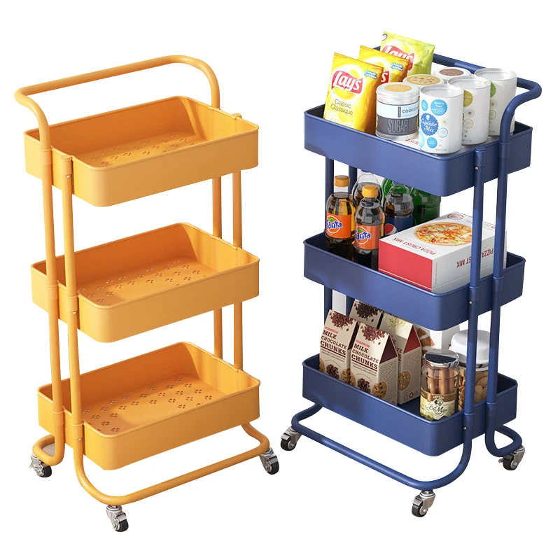 Barber Nail Cosmetic Salon Trolley Hair Chariot Cleaning Professional Salon Trolley Storage Wheels Carritos Furniture ZT50ST