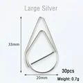 Large Silver 30pcs
