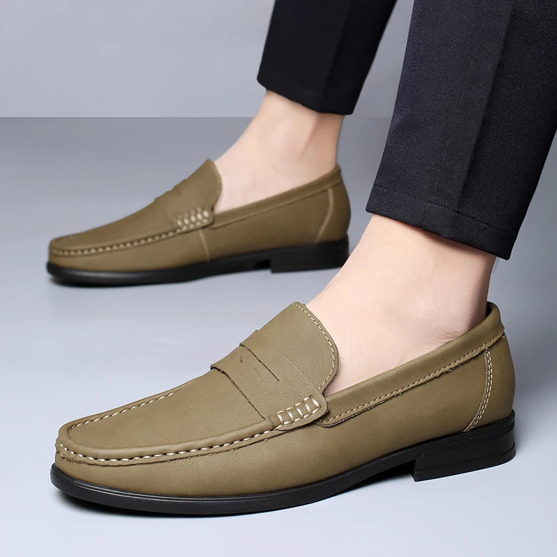 أحذية رجالية رسمية جديدة للأعمال مريحة وقابلة للتن...