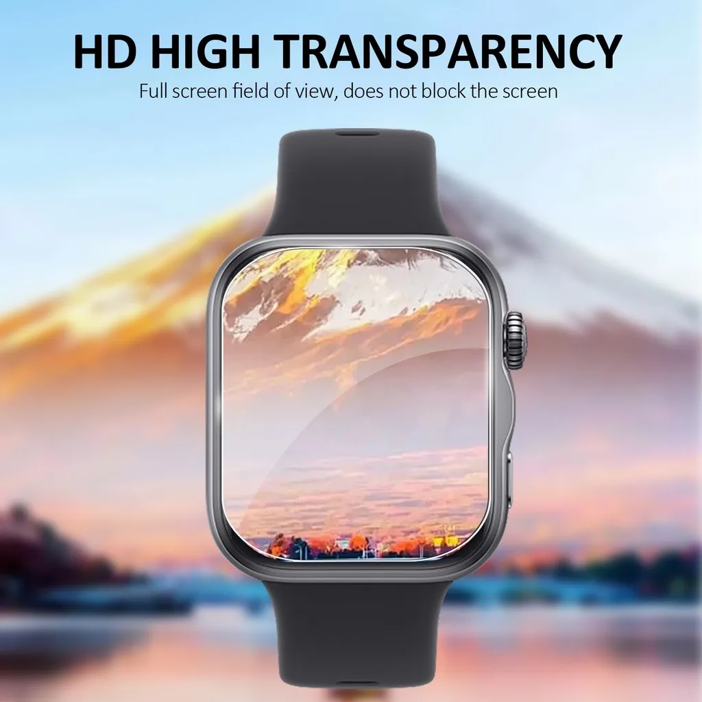 Soft TPU Full Coverage HD Clear Screen Protector Film - Anti-Scratch Guard for Smartwatches (1/3/5 Pack)