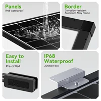 RVPOZWER 300W haute efficacité 25% panneau solaire 10BB cellule de type N pour les applications de camping-car sur le toit de la maison et hors réseau 6