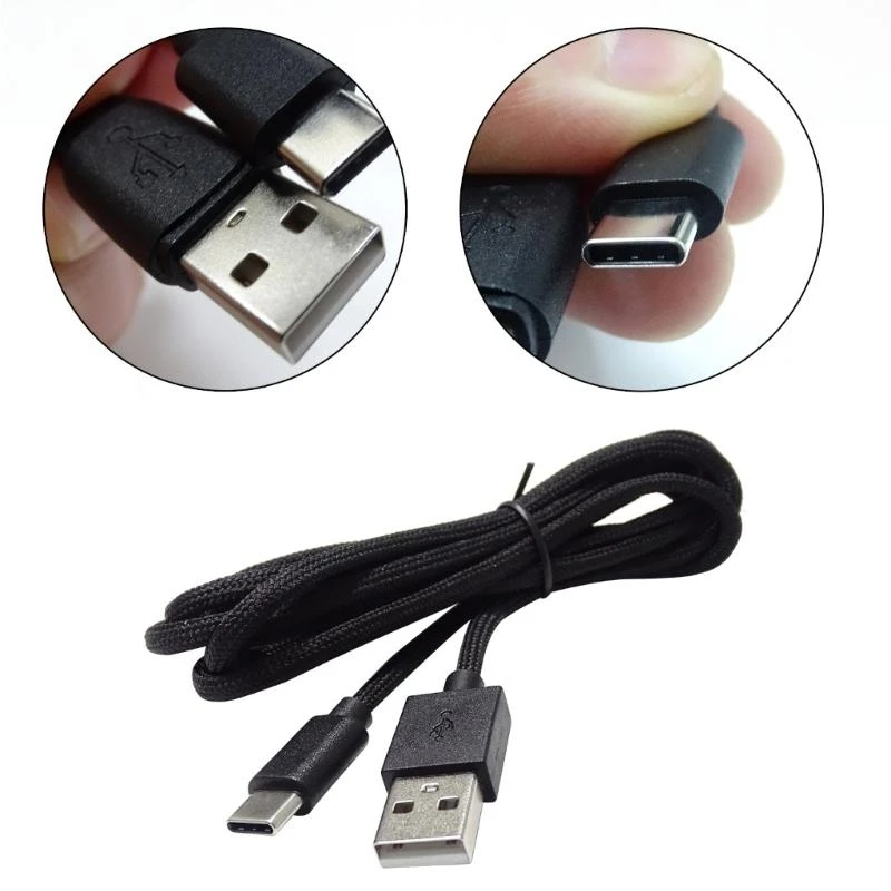 DIY USB Typ C Maus Linie, 1,8 m USB Maus Ladekabel Schwarz Maus und Tastatur Draht Ersatz Reparatur Teil – Detail 10
