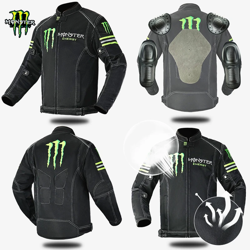 

Мужская текстильная куртка Monster Energy для езды на мотоцикле по пересеченной местности