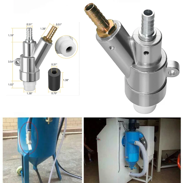 Sandblasting Gun With Boron Carbide Nozzle – 10mm Inner Diameter, Portable Sand Blaster Kit