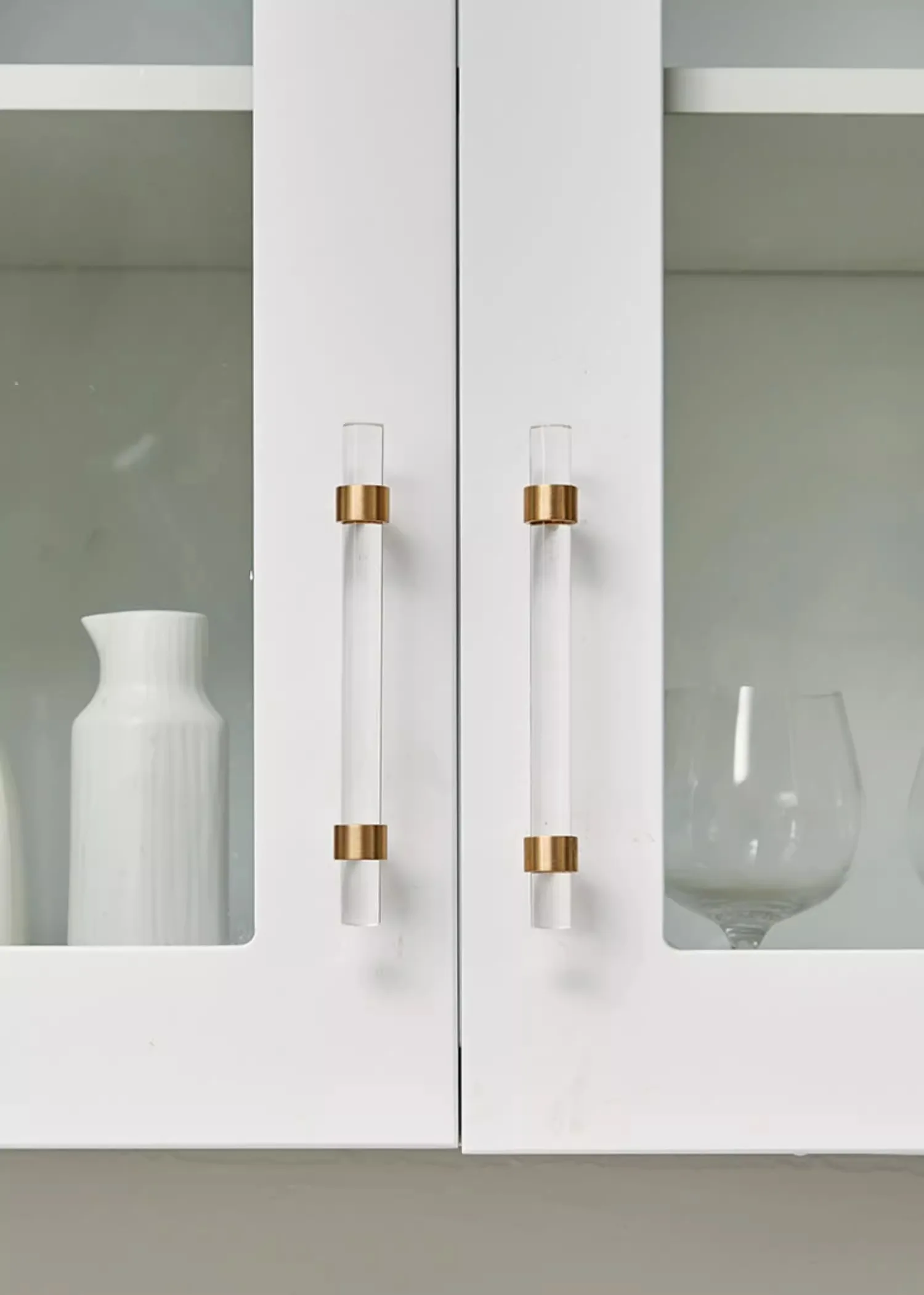 modern drawer handle acrylic clear design furniture upgrade