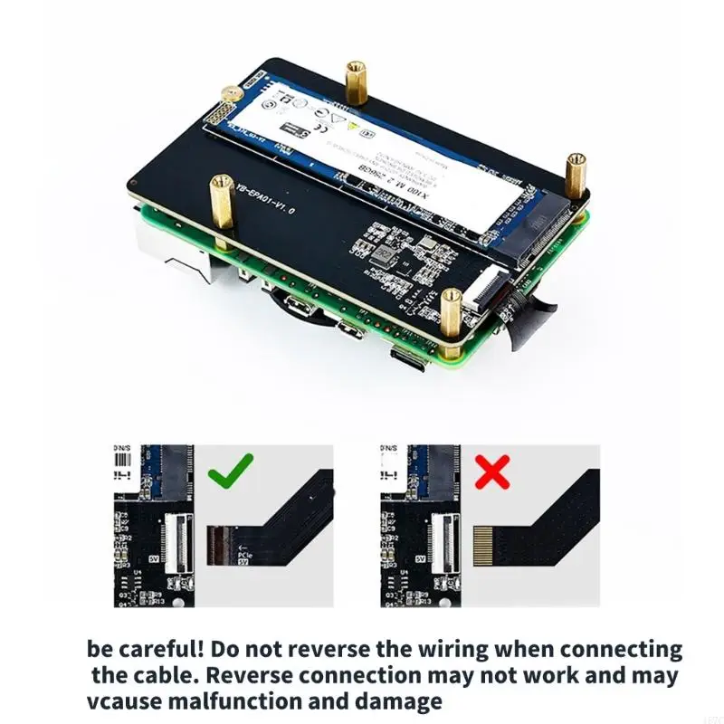 157C PCIE NVME Solid Disk Expansion Board for RPi 5 Expansion and Data Storage