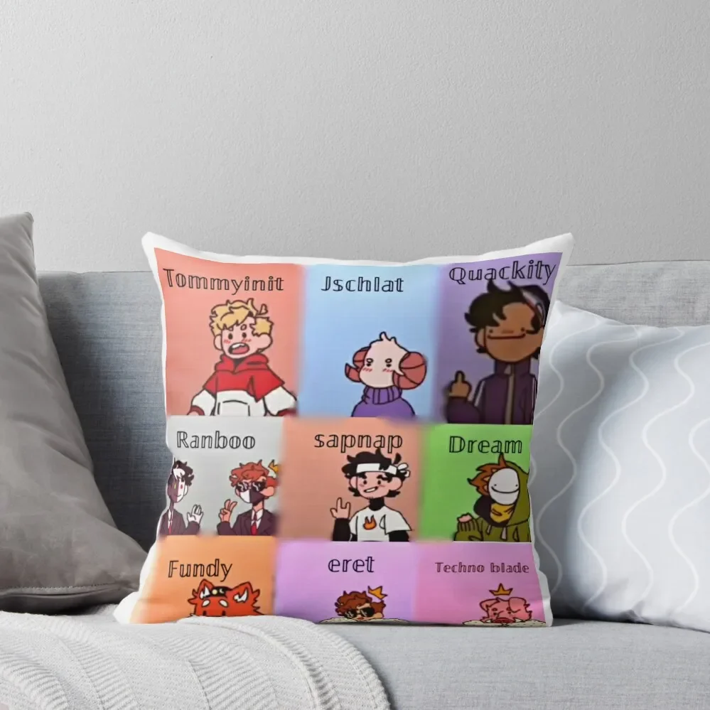 

Dream smp team Throw Pillow
