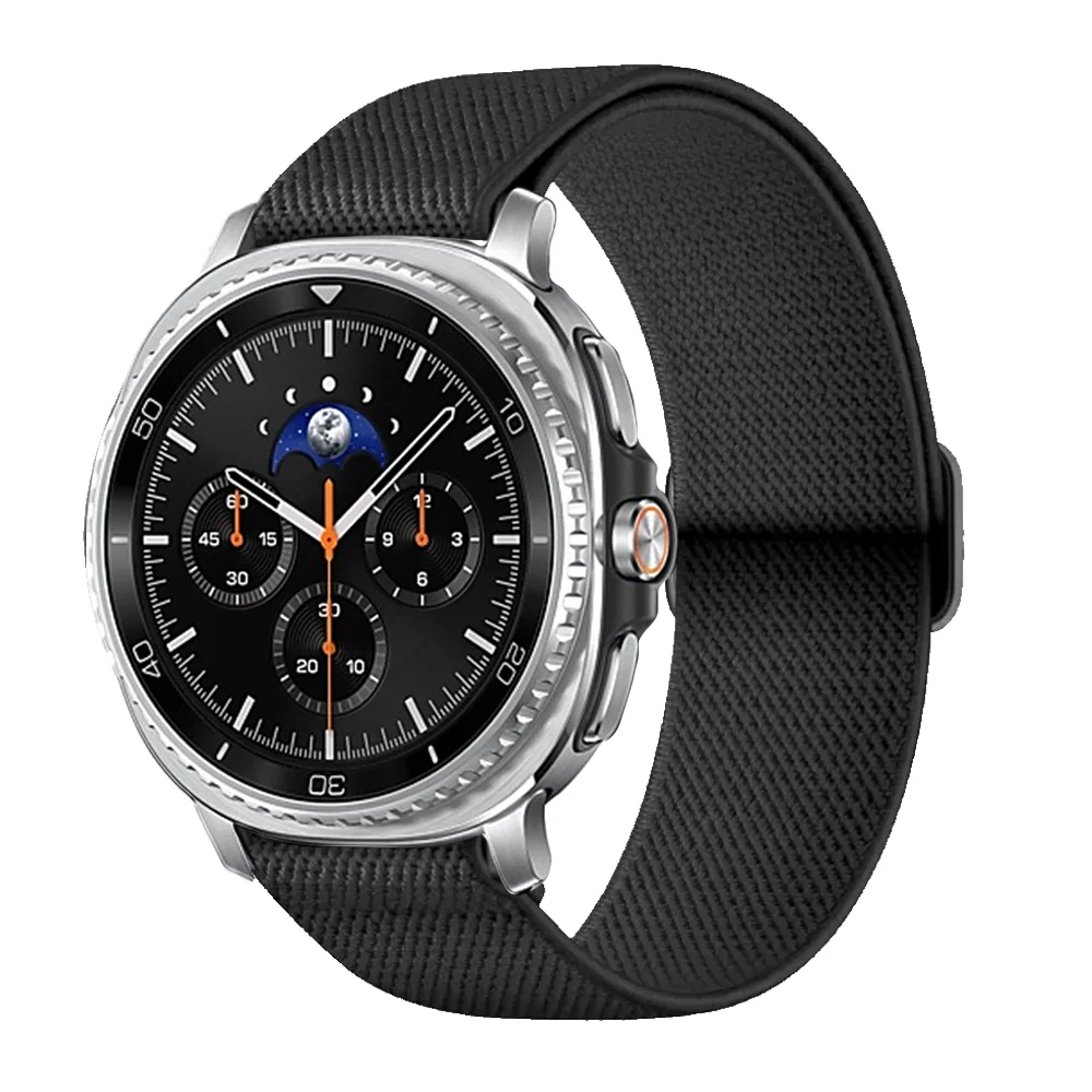 Braided Nylon Elastic Strap for Smartwatch 44mm/40mm/47mm